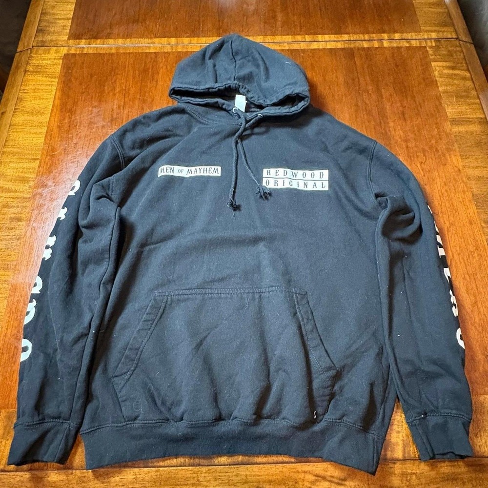 Sons Of Anarchy Redwood Original Pullover Hoodie Black Size L